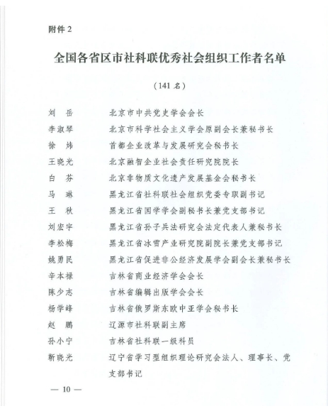 喜报！市检察官协会朱丹同志荣获“全国社科联优秀社会组织工作者”称号